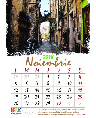 Calendar 2018 A4 de perete cu imagini