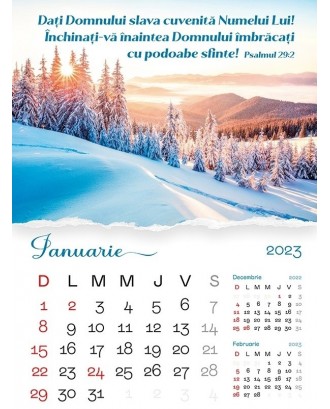 Calendar de perete 2023 - format mare A3